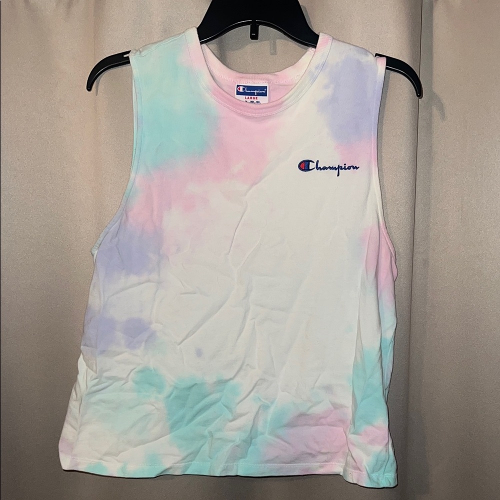 Champion Women's Pastel Tie-Dye Muscle Tee